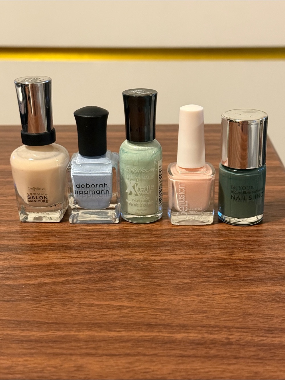 Assorted Women’s Nail Polish Set of 5 by Deborah Lippmann, Sally Hansen